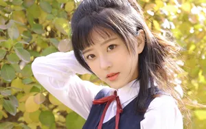 制服美女学生图片_5