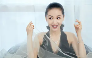王子文黑纱裙性感壁纸_4