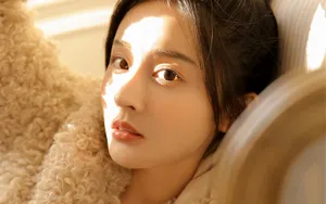 冬日暖色美女壁纸_3