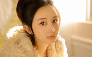 冬日暖色美女壁纸_8