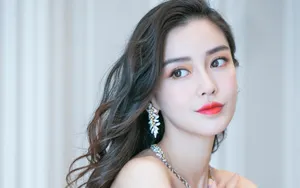 angelababy肉色纱裙图片_7