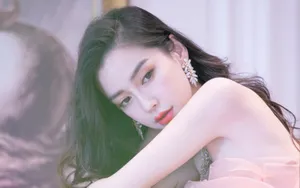 angelababy肉色纱裙图片_8