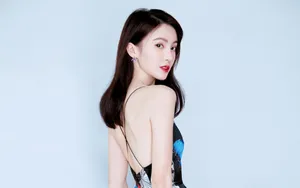 金晨性感露背壁纸