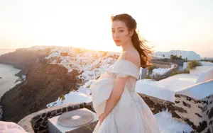 迪丽热巴婚纱写真壁纸_8