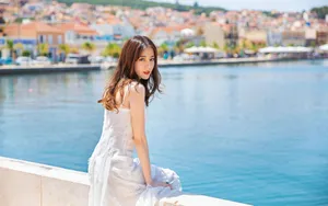 迪丽热巴婚纱写真壁纸_11