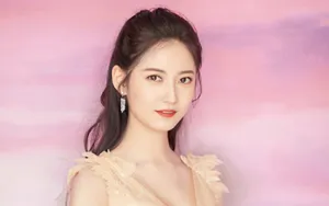 陈钰琪黄色连衣裙写真图片_7