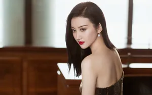 景甜鱼尾裙性感壁纸_3