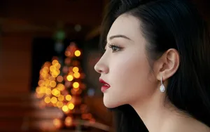 景甜鱼尾裙性感壁纸_7