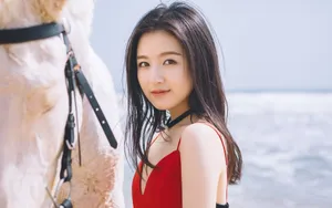 李兰迪清纯浪漫海边壁纸_3