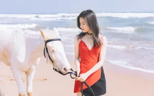 李兰迪清纯浪漫海边壁纸_4