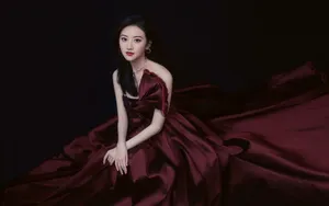 景甜性感礼服图片壁纸_2