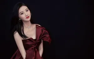 景甜性感礼服图片壁纸_3