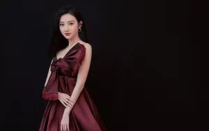 景甜性感礼服图片壁纸_5