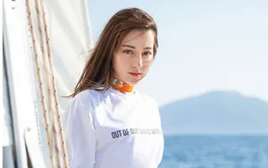 迪丽热巴海上清新壁纸_5