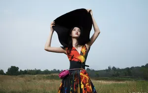 林允复古风少女图片