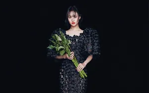 郑爽性感黑白图片_5