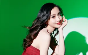 抹胸裙美女angelababy香肩图片_2