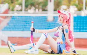 甜美性感运动系少女图片_7