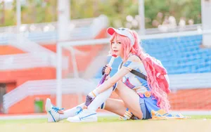 甜美性感运动系少女图片_9