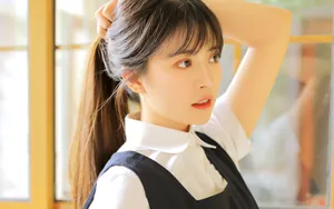 校园美女大学生图片