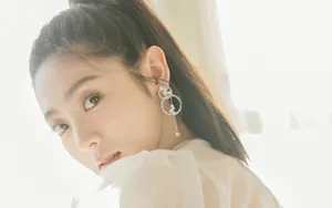 邢菲性感白纱透视裙壁纸_4