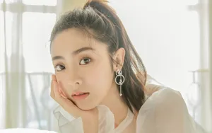 邢菲性感白纱透视裙壁纸_6