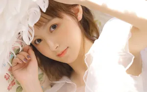 白纱蕾丝美女写真壁纸_5