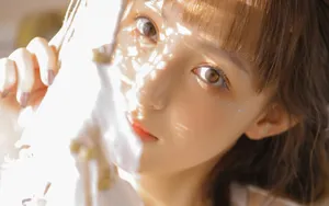 白纱蕾丝美女写真壁纸_7