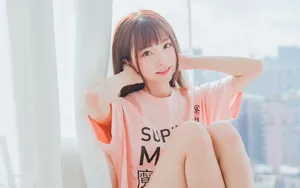 粉嫩性感萝莉美女图片_6