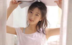 小清新美女写真壁纸_6