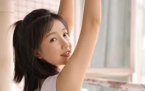 小清新美女写真壁纸_10