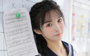 JK制服美女图片_3