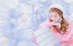 冬季梦幻甜美少女图片_6