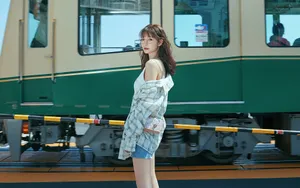 沈梦辰个性街拍图片_2
