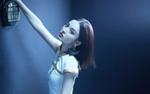 古力娜扎气质黑白照片_9