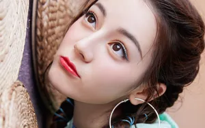 迪丽热巴甜美写真壁纸_5