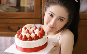 粉色美女性感图片壁纸_3
