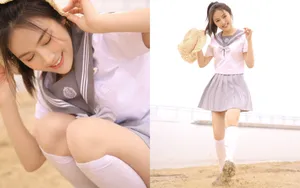 制服美女学生妹图片_2