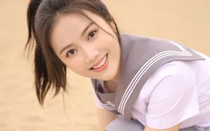 制服美女学生妹图片_5