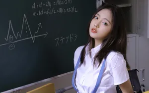 甜美美女学妹图片