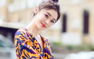袁姗姗甜美桌面壁纸_6