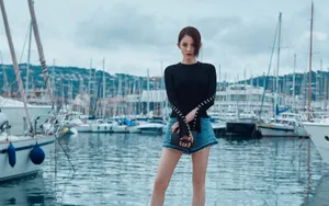 古力娜扎黑色图片壁纸