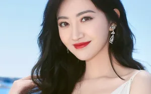 景甜白裙仙气写真壁纸_7