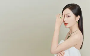秦岚裹胸性感礼服图片