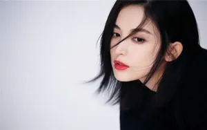 黑衣美女古力娜扎壁纸_7