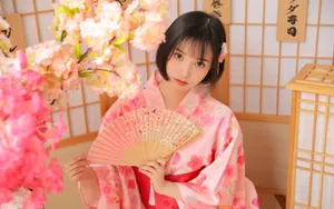 日本和服美女图片壁纸