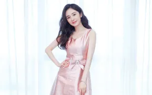 杨幂粉色礼服图片壁纸_7