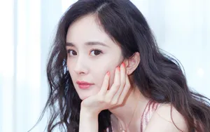 杨幂粉色礼服图片壁纸_9