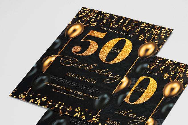 50岁生日免费邀请函