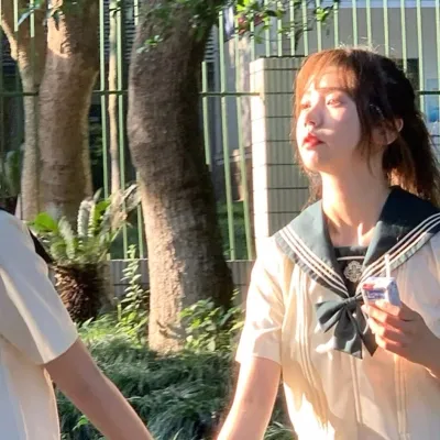 很温柔的闺蜜头像真人好看的一对第1张